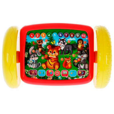 Обучающий планшет-каталка 3в1 Жукова М.А. 200 стихов загадок и звуков Умка HT519-R 1